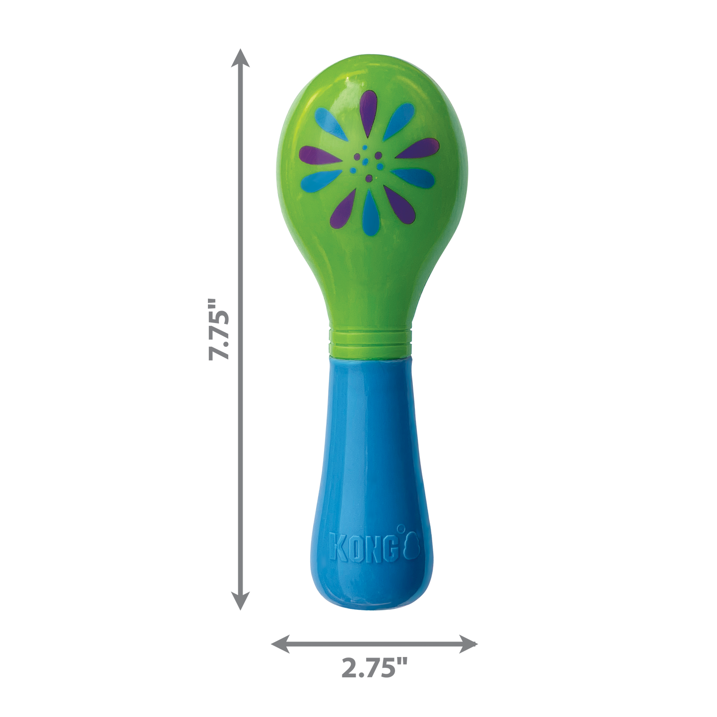 Jouet Kong Shaker Acoustix Maraca pour chien