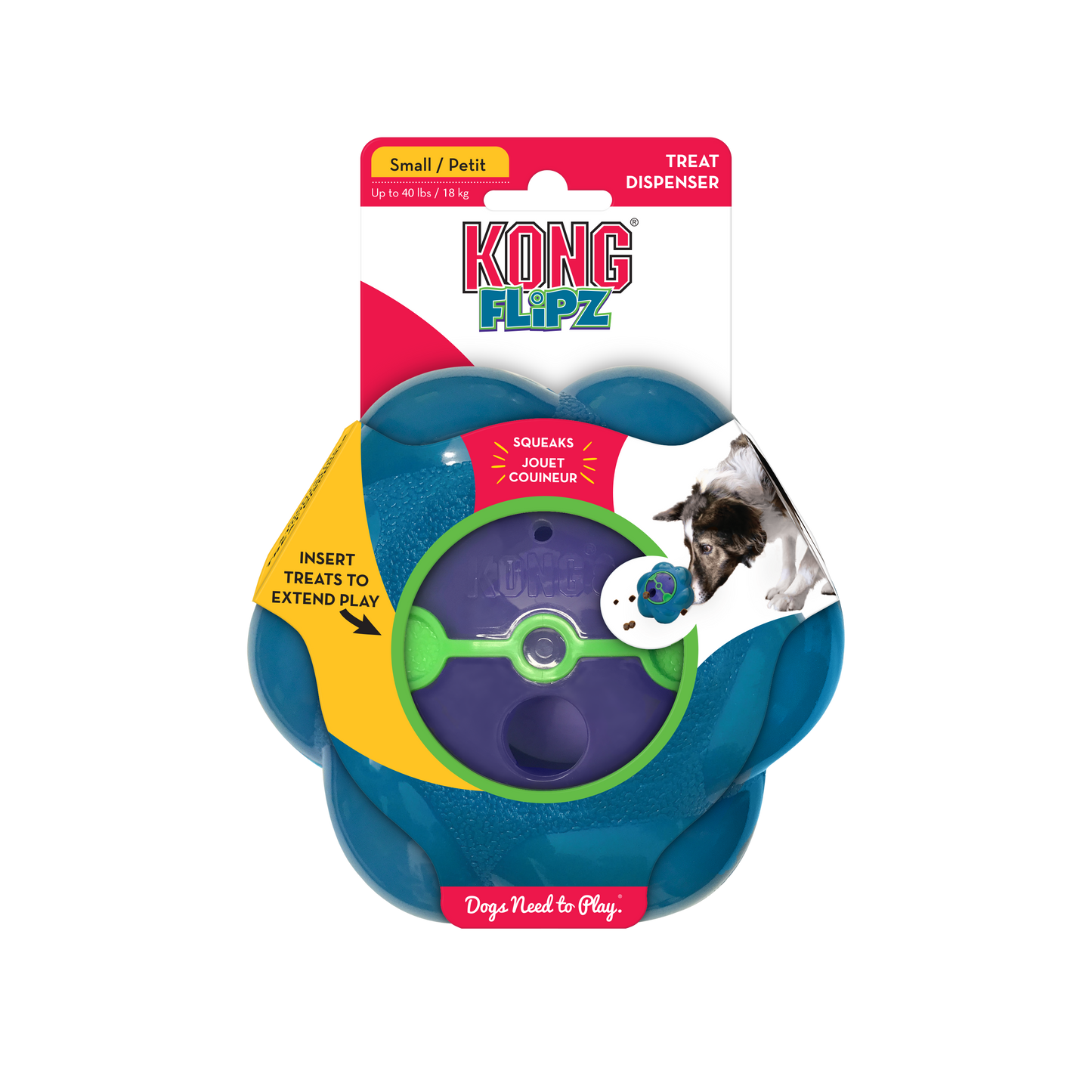 Jouet Kong Flipz pour chien