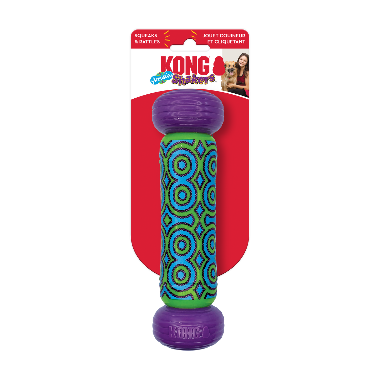 Jouet Kong Shakers Acoustix Rain Stick pour chien